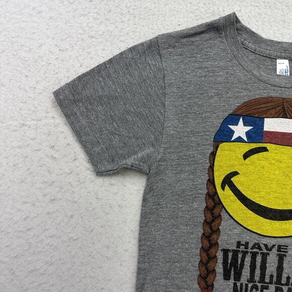 Willie Nelson Shirt Womens XS Gray Have A Willie Nice Day Short Sleeve Music - Picture 5 of 12
